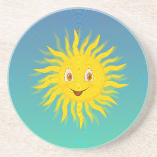 Posavasos Sunshine con líneas circulares