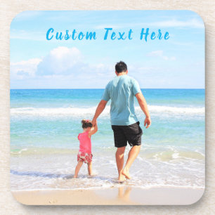 Posavasos Super DAD - Foto Personalizado y texto su propio d