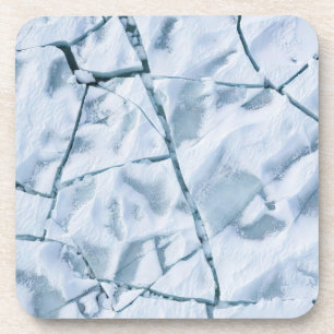 Posavasos Superficie de Hielo Agrietado (Estilo 1) Pintura a