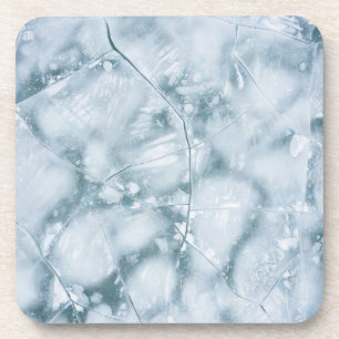 Posavasos Superficie de hielo agrietado (Estilo 2) Pintura a