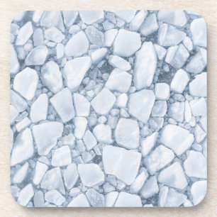 Posavasos Superficie de hielo agrietado (Estilo 5) Pintura a