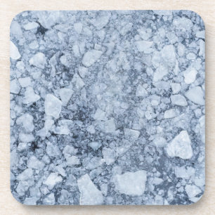 Posavasos Superficie de hielo agrietado (Estilo 7) Pintura a