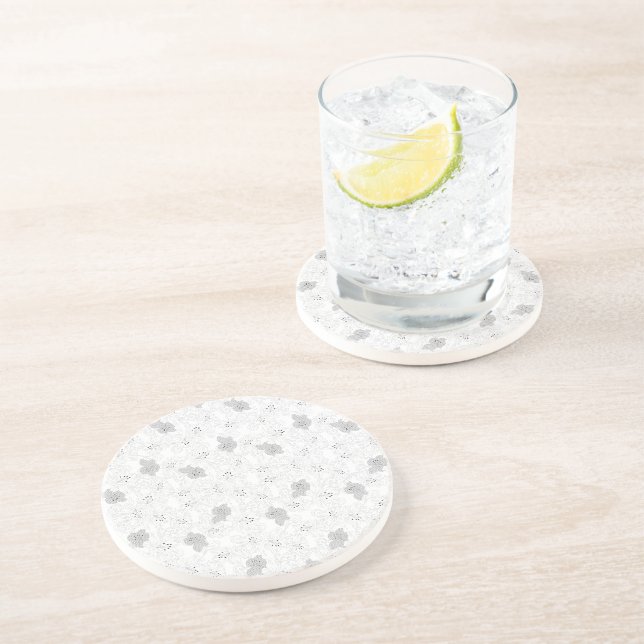 Posavasos Superposición de cuadrícula transparente – Textura (Lado)