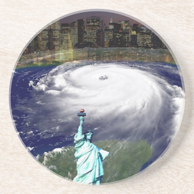 Posavasos Supertormenta Sandy 2012, Ojo de la tormenta_ (Frente)