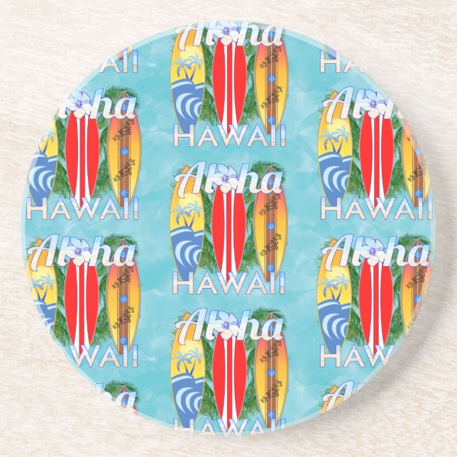 Posavasos Surfboards Aloha Hawaii Summer (Frente)