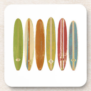 Posavasos Surfboards Vintage Retro Style Surfing