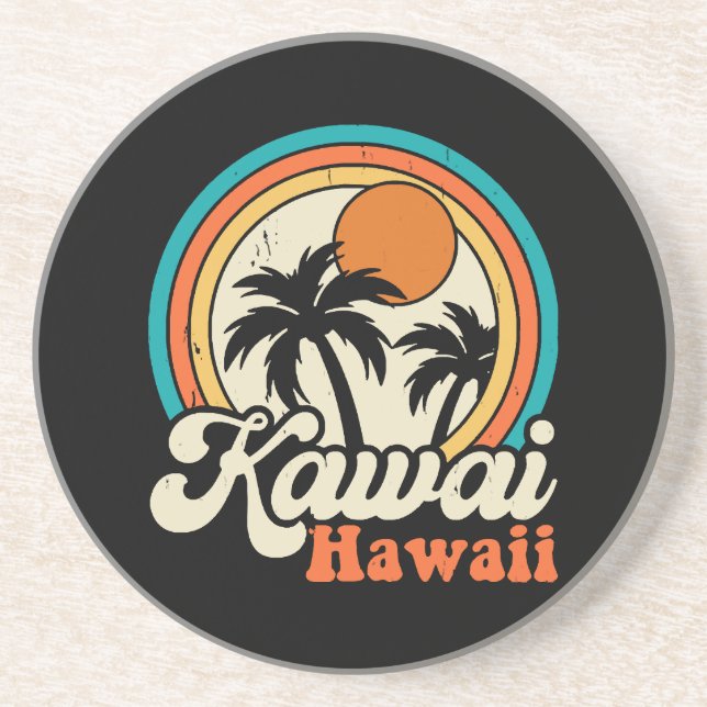 Posavasos Surfear Kawaii Hawaii (Frente)