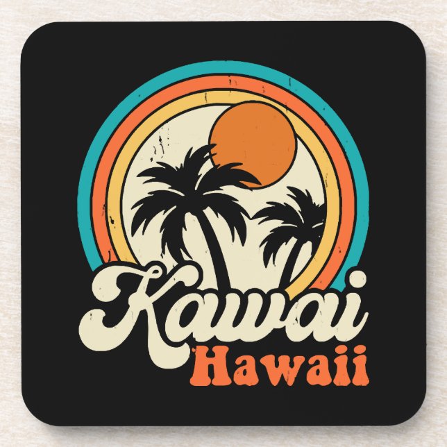 Posavasos Surfear Kawaii Hawaii (Frente)