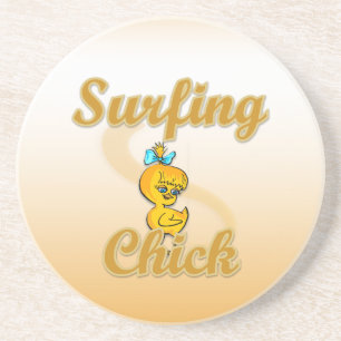 Posavasos Surfing Chick