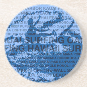 Posavasos Surfing Hawaii Cutback Hawaii Sandstone Coaster