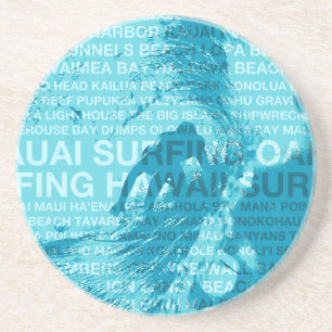 Posavasos Surfing Hawaii Green Room Hawaii Stone Coaster