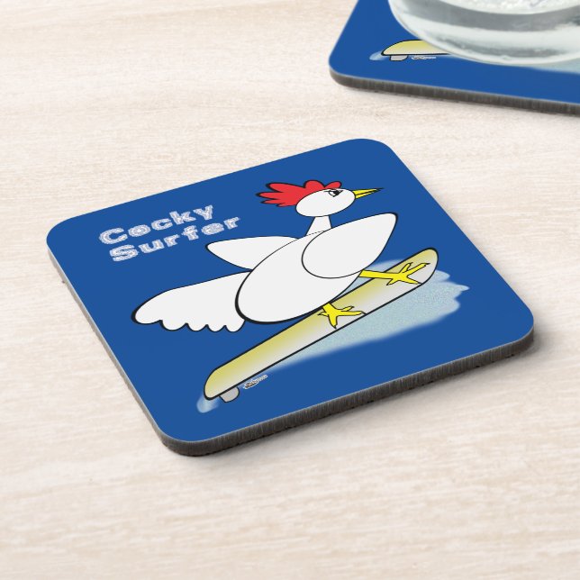 Posavasos Surfista de Cocky (Lado Izquierdo)