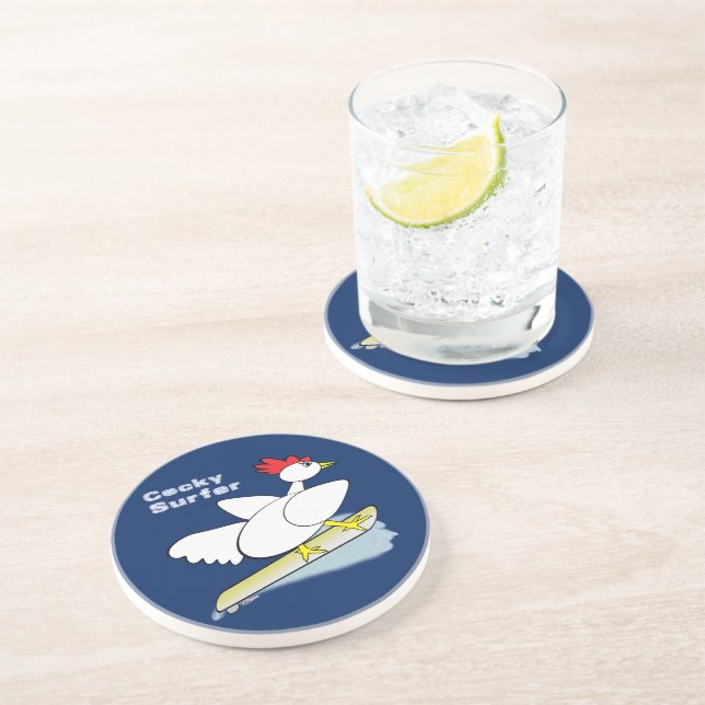 Posavasos Surfista de Cocky (Lado)
