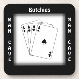 Posavasos Sus prácticos de costa del cuadrado de la cueva