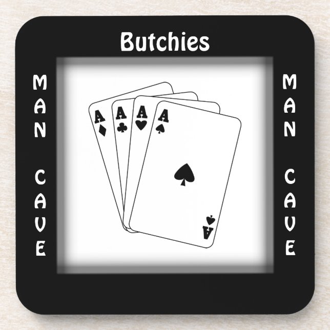 Posavasos Sus prácticos de costa del cuadrado de la cueva (Frente)