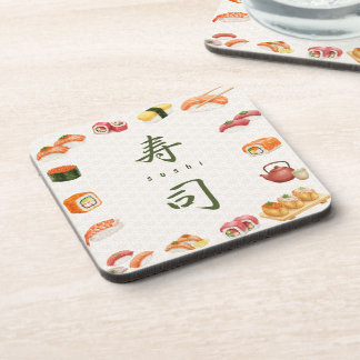 Posavasos Sushi Party Invitation 寿司