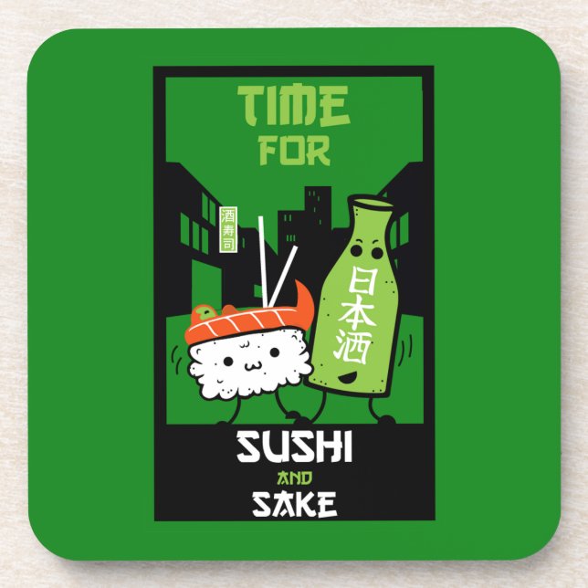 Posavasos Sushi Y Sake Foodies (Frente)
