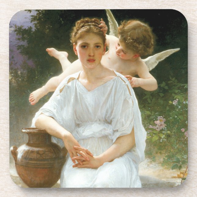 Posavasos Susurros de Amor, Primera ensoñación de Bouguereau (Frente)
