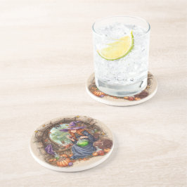 Posavasos Susurros de Magia, Bruja Hermosa y su Poción