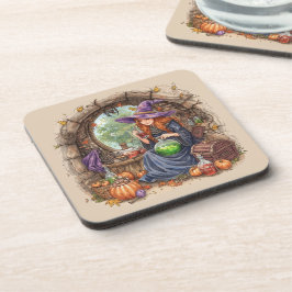 Posavasos Susurros de Magia, Bruja Hermosa y su Poción