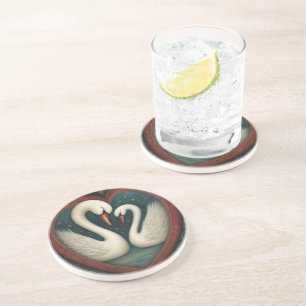 Posavasos Swan Love 1