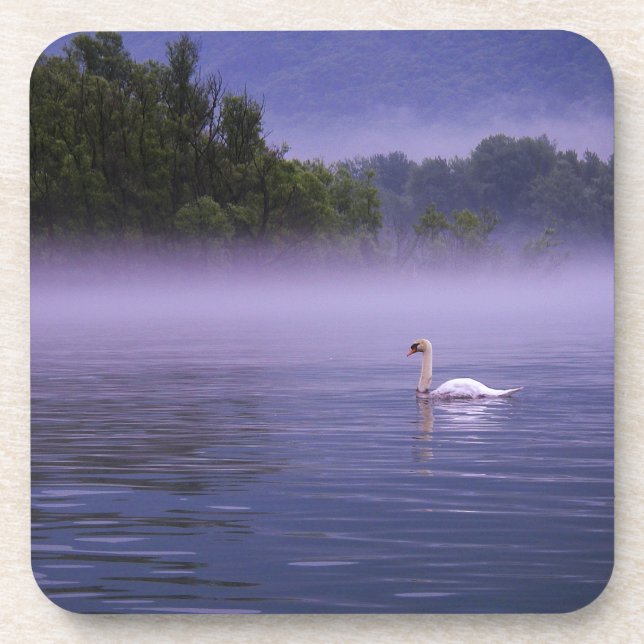 Posavasos Swan on lake (Frente)