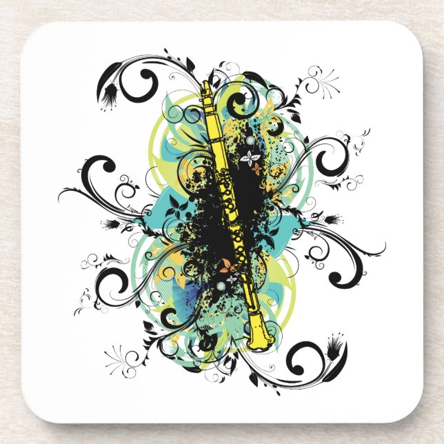 Posavasos Swirl Grunge Clarinet (Frente)