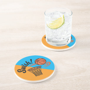 Posavasos Swish Slam Dunk: Vintage Basketball Style