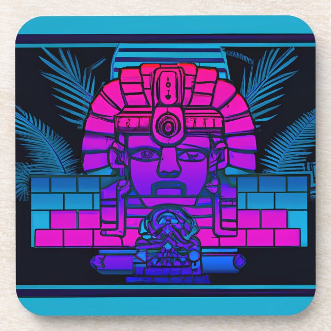 Posavasos Synthwave Pharaoh (Frente)