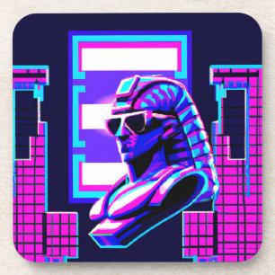 Posavasos Synthwave Pharaoh
