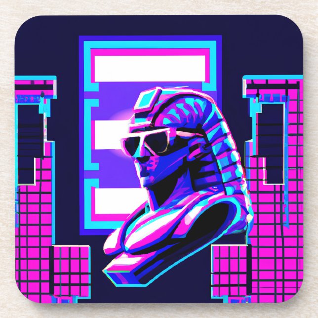 Posavasos Synthwave Pharaoh (Frente)