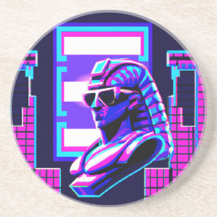 Posavasos Synthwave Pharaoh