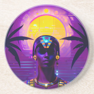 Posavasos Synthwave Pharaoh