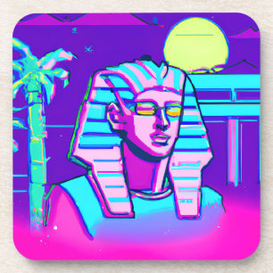 Posavasos Synthwave Pharaoh