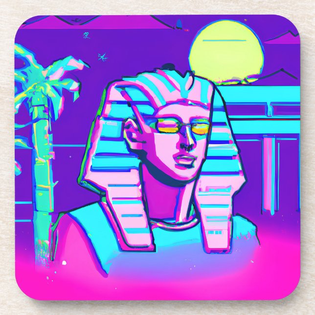 Posavasos Synthwave Pharaoh (Frente)