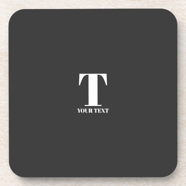 Posavasos T-Nombre personalizado (Frente)