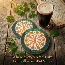 Posavasos Taberna irlandesa Shamrocks & Celtic Knots