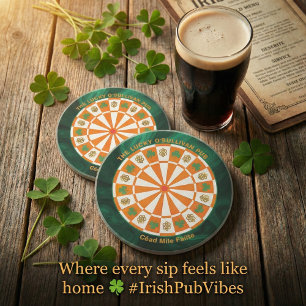Posavasos Taberna irlandesa Shamrocks & Celtic Knots