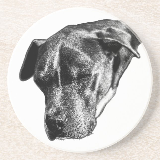 Posavasos Tabletop Tranquil—Pitbull Mix Mini (Frente)