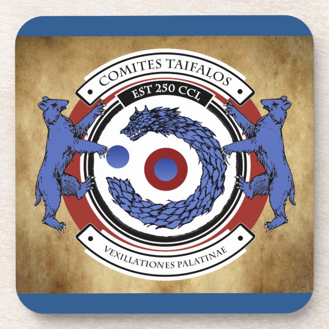 Posavasos Taifalos - prácticos de costa heráldicos (Frente)