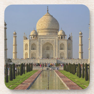 Posavasos Taj Mahal, un mausoleo ubicado en Agra, India, 2
