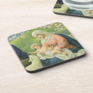 Posavasos Taller de José con María y el Niño Jesús