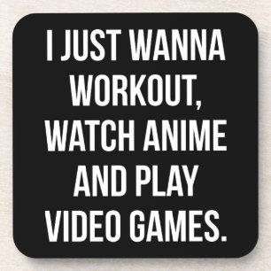 Posavasos Taller, ver anime, jugar videojuegos - Gimnasio di