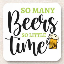 Posavasos Tantas Beers Coaster Set - Funny Beer Quote Bar C