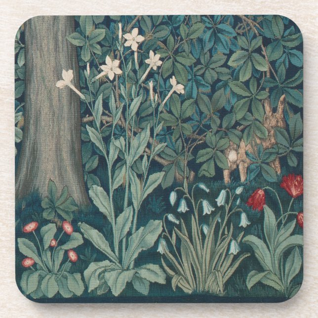 Posavasos Tapiz de Flor Silvestre William Morris Forest (Frente)