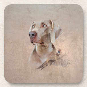 Posavasos Tapiz de impresión de tela Poster de Weimaraner Ac