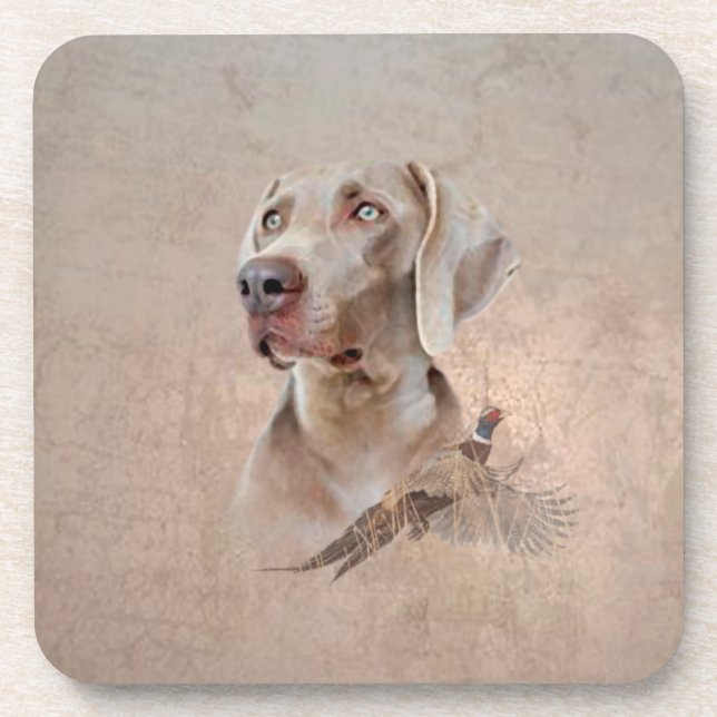 Posavasos Tapiz de impresión de tela Poster de Weimaraner Ac (Frente)