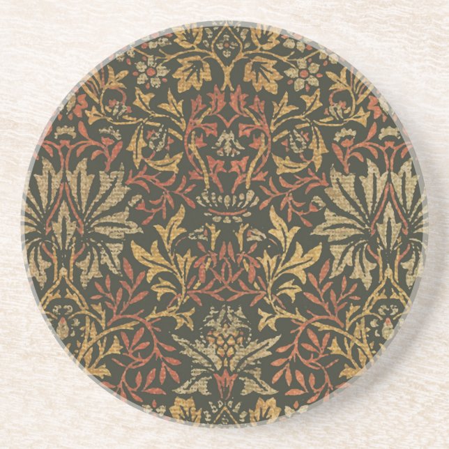 Posavasos Tapiz del jardín de flores de William Morris (Frente)