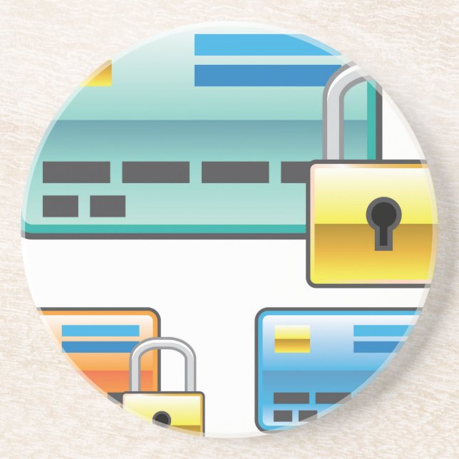 Posavasos Tarjeta de cajero automático del debe de la (Frente)