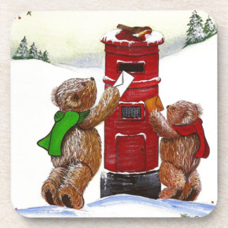 Posavasos Tarjeta de Navidades Teddy Bear